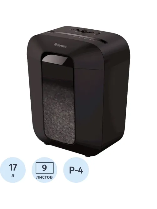 Шредер (уничтожитель) Fellowes Powershred LX50, 4ур. секр., 9лст.,17 лтр
