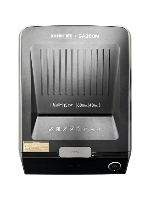 Шредер (уничтожитель) Office Kit SA200M 1,9x10 P-5ур.секр, 10лист,40л