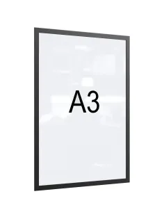 Рамка магнитная настенная Attache А3 ПЭТ, черная, 5 шт/уп