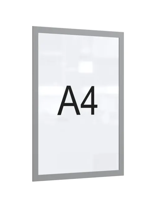Рамка магнитная настенная Attache А4 ПЭТ, серая, 5шт/уп