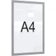 Рамка магнитная настенная Attache А4 ПЭТ, серая, 5шт/уп