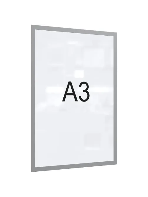 Рамка магнитная настенная Attache А3 ПЭТ, серая, 5шт/уп