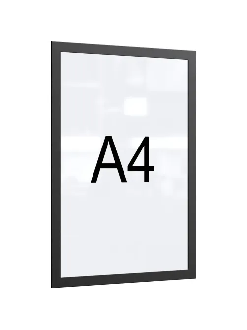 Рамка магнитная настенная Attache А4 ПЭТ, черная, 5 шт/уп