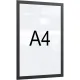 Рамка магнитная настенная Attache А4 ПЭТ, черная, 5 шт/уп