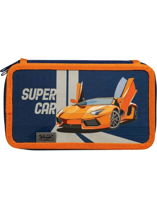 Пенал Комус Класс Super car 3 отд., выборочный лак, 190x110 мм, ПКК 12-19
