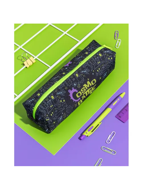 Пенал -косметичка Комус класс Cosmo Battle ПМО 31-20,ткань мягкий,210х50х60