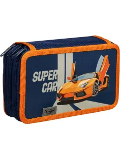 Пенал Комус Класс Super car 3 отд., выборочный лак, 190x110 мм, ПКК 12-19