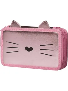 Пенал  Kitty 2 отд., кож/зам голография, 190х110 мм, ПКЗ 11-112