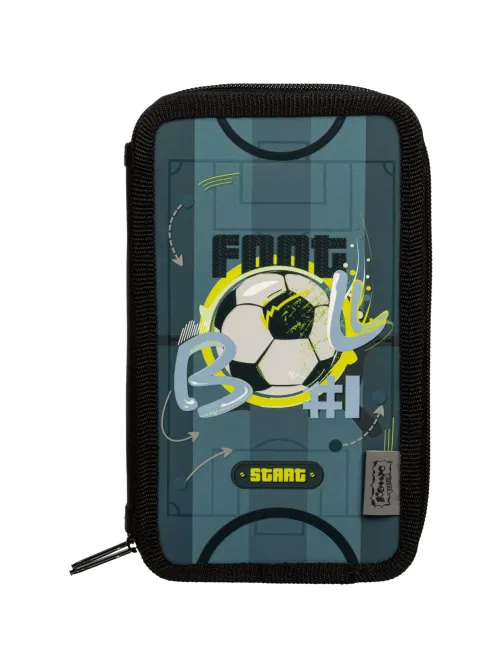 Пенал Комус Класс Football 2отд., ламинат, выб лак, 190x110 мм, ПКК 11-19