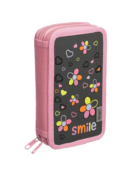 Пенал   Smile 2 отд., ламинат, выборочный лак, 190x110 мм, ПКК 11-19