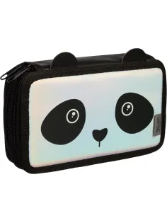 Пенал  Panda 2 отд., кож/зам голография, 190х110 мм, ПКЗ 11-111
