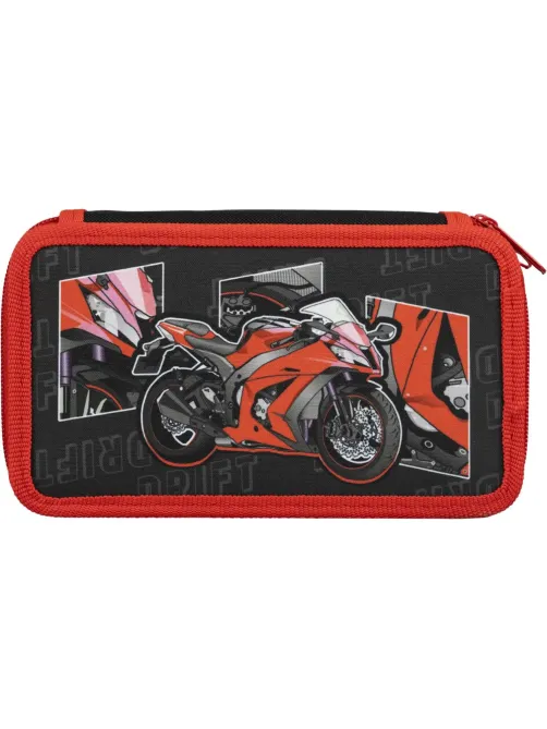 Пенал Комус Класс Urban Moto ПКТ 11-20, ткань, 2 отд., 190х110 мм