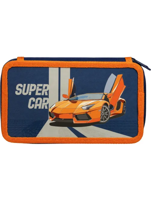 Пенал Комус Класс Super car 3 отд., выборочный лак, 190x110 мм, ПКК 12-19