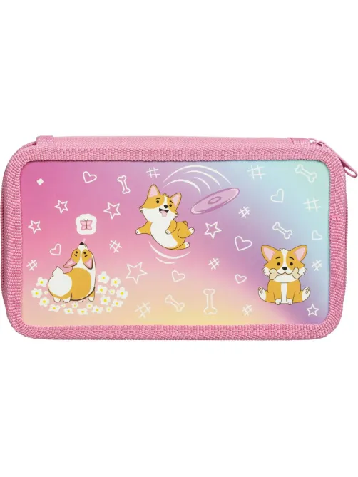 Пенал Комус Класс Corgi time 2 отд.,ламинат, софт тач, 190x110 мм, ПКК 11-6