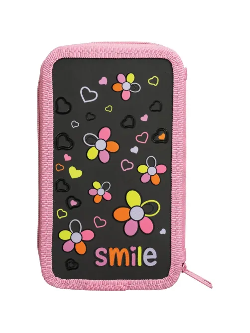 Пенал   Smile 2 отд., ламинат, выборочный лак, 190x110 мм, ПКК 11-19