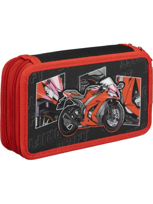 Пенал Комус Класс Urban Moto ПКТ 11-20, ткань, 2 отд., 190х110 мм