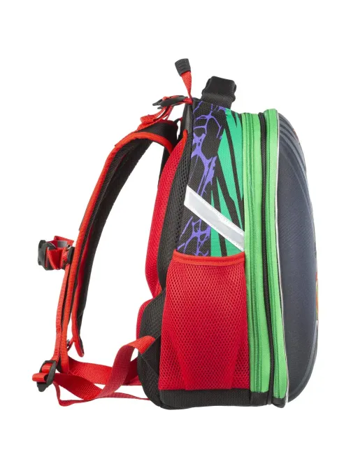 Ранец №1School X-treme, 2 отд., эргоном. спинка, светящийся кант