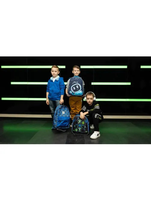 Ранец Basic Robot Hello, 2 отд., эргоном. спинка