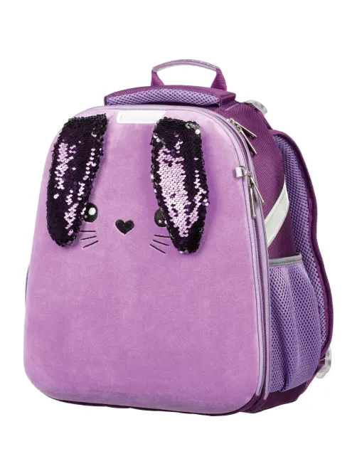 Ранец Комус Класс Basic Bunny сиреневый, 2 отд., эргоном. Cпинка