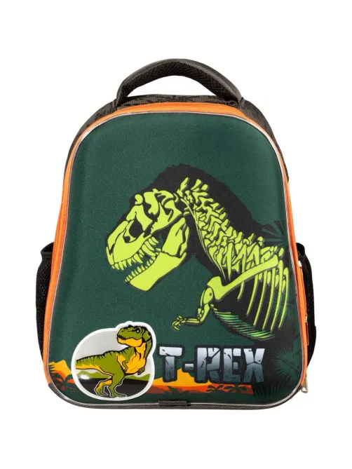 Ранец Basic T-Rex, 2 отд., эргоном. спинка, светящийся кант