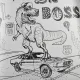 Ранец Комус Класс Динозавр Boss, 2 отд., эргоном. cпинка, светоотр. ткань