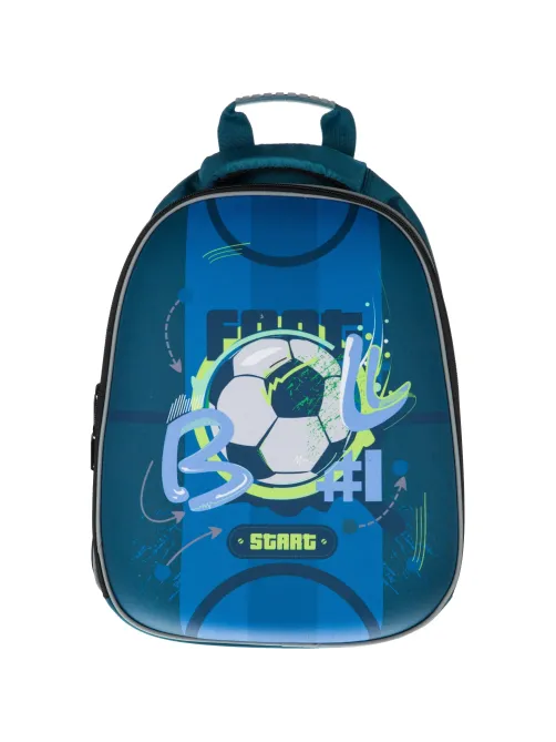 Ранец Easy Football синий, 2 отд