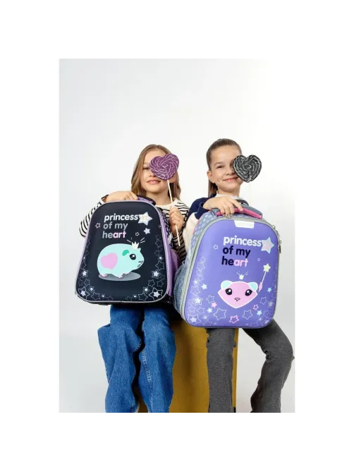 Ранец №1School Light 700г Princess, 2 отд