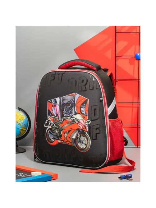 Ранец Комус Класс Basic  Urban Moto , 2 отд, эргоном спинка