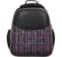 Ранец Комус Класс Basic Fashion твид черный, 2 отд., эргоном. спинка