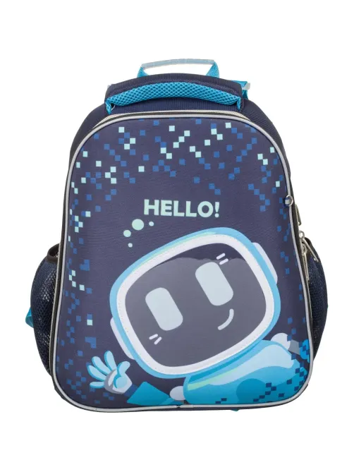 Ранец Basic Robot Hello, 2 отд., эргоном. спинка