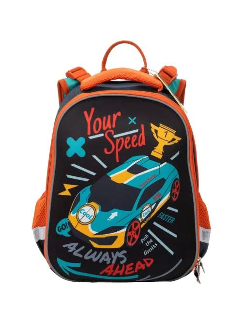 Ранец Комус Класс Your Speed 2 отд., эргоном, с мешком(пристегив)