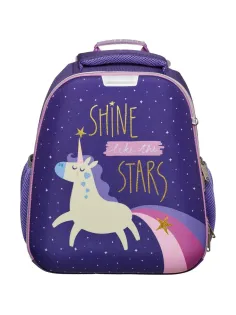 Ранец Basic Единорог Shine меняет цвет, 2 отд., эргоном. Спинка