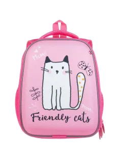 Ранец Комус Класс Light Friendly cats, 2 отд., 700гр