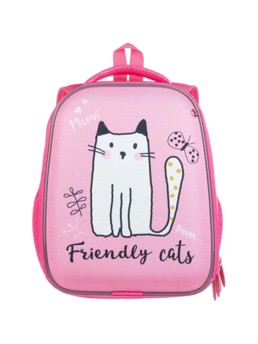 Ранец Комус Класс Light Friendly cats, 2 отд., 700гр