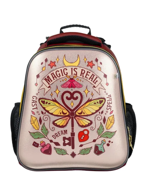 Ранец Комус Класс Basic Magic is real , золотой, 2 отд, эргоном спинка