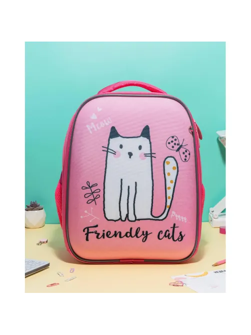 Ранец Комус Класс Light Friendly cats, 2 отд., 700гр