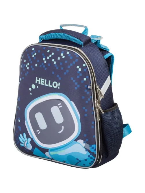 Ранец Basic Robot Hello, 2 отд., эргоном. спинка