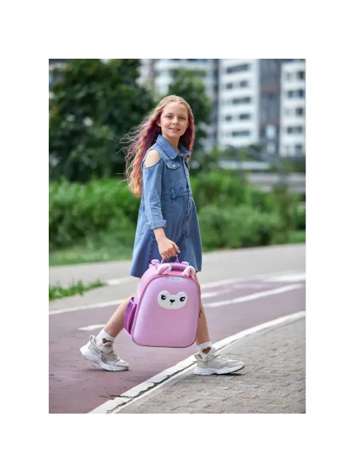 Ранец Basic Лама розовая, 2 отд., эргоном. спинка    
