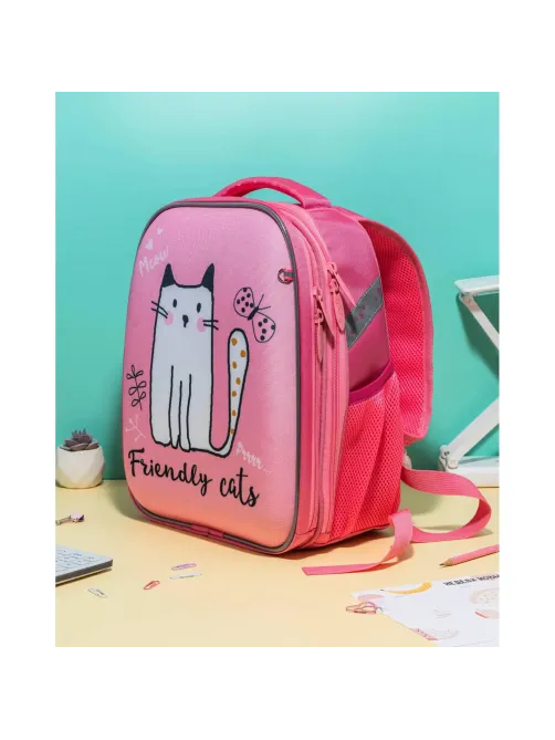 Ранец Комус Класс Light Friendly cats, 2 отд., 700гр