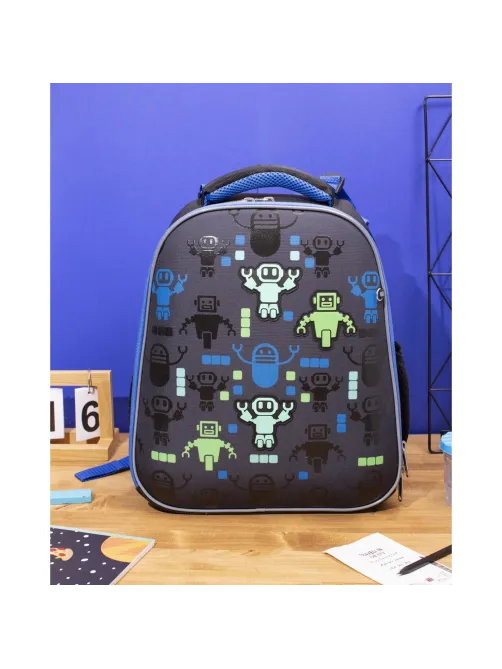 Ранец Basic Robot Hello, 2 отд., эргоном. спинка