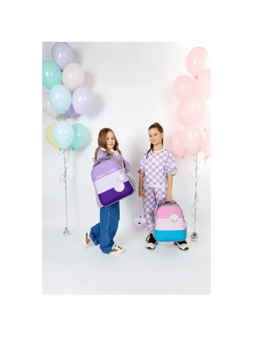 Ранец Комус Класс Basic Casual сирен+фиолет, 2 отд., эргоном. спинка