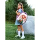 Ранец КОМУС Три богатыря Любава,Basic 2 отд.,эргоном. спинка,пайетки полиэс