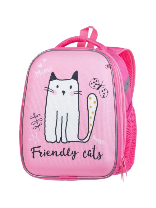 Ранец Комус Класс Light Friendly cats, 2 отд., 700гр