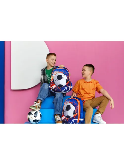 Ранец 3D football, 2 отд., эргоном. Спинка