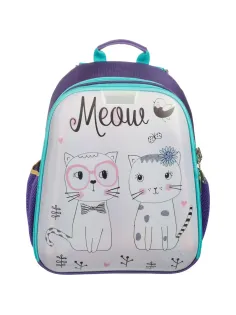 Ранец Basic Meow, 2 отд., эргоном. спинка, экокожа