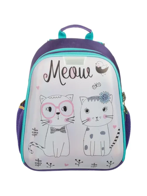 Ранец Basic Meow, 2 отд., эргоном. спинка, экокожа