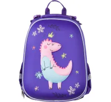 Ранец  3D Dino princess, 2 отд., эргоном. спинка