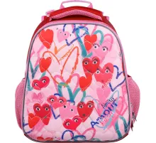 Ранец Комус Класс Basic Amour, розовый, 2 отд, эргоном спинка