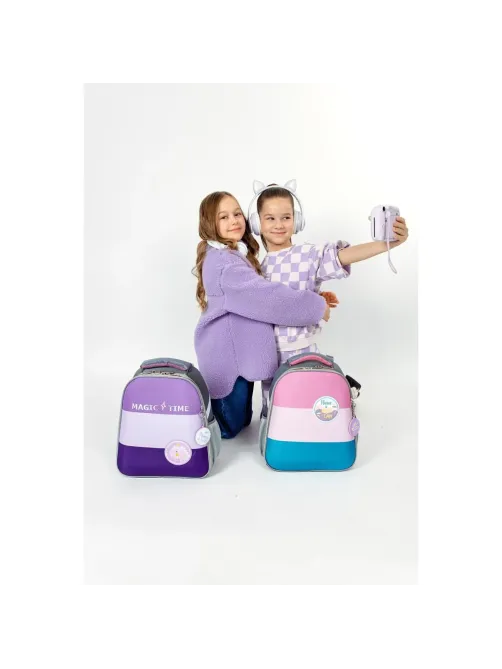 Ранец Комус Класс Basic Casual сирен+фиолет, 2 отд., эргоном. спинка