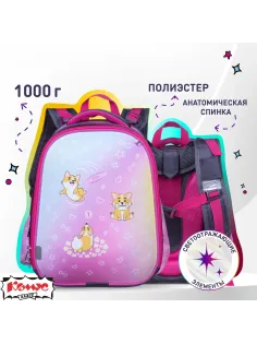 Ранец Комус Класс Basic Corgi time, 2 отд., эргоном. спинка